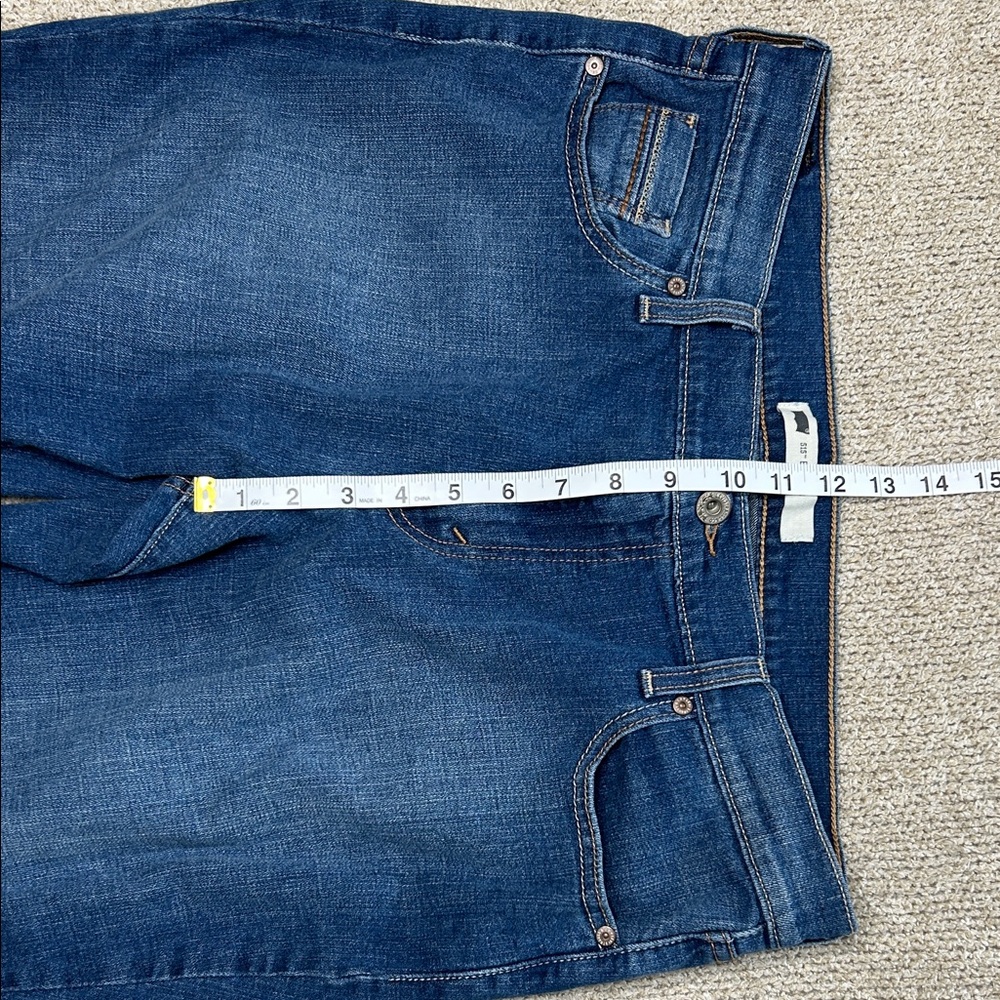 Levi's 515 Boot Cut Blue Jeans Size 14S - Picture 3 of 9